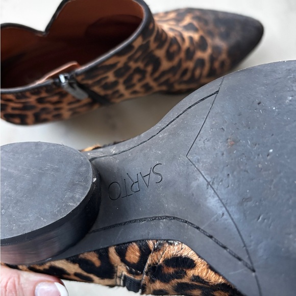 Sarto by Franco Sarto Shellson Leopard Print actual Calf skin size 9.5 - Picture 8 of 13